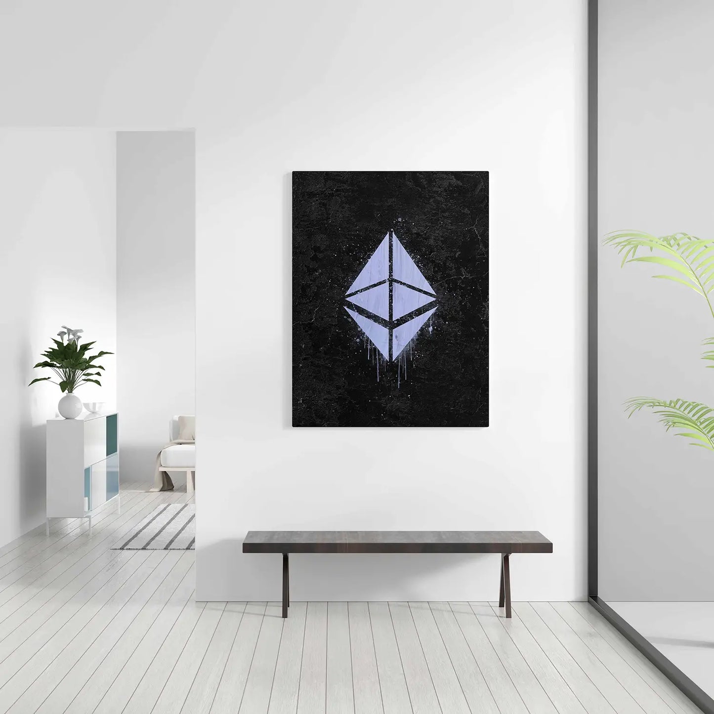 Ethereum Wall Art White Wall