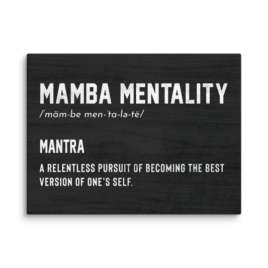 Mamba Mentality Canvas Wall Art