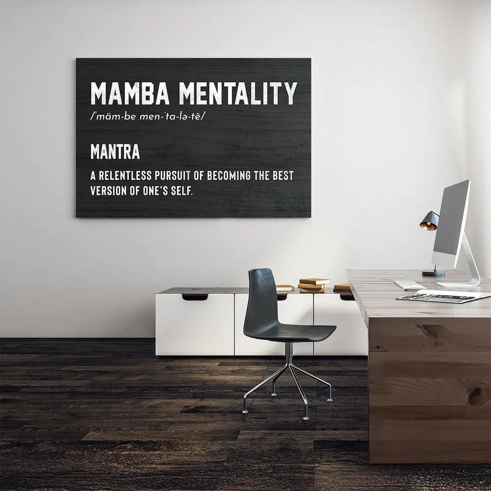 Mamba Mentality Canvas Wall Art Square