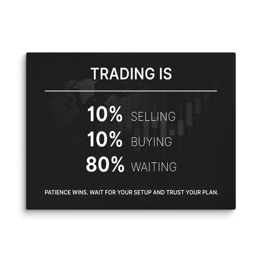 Market Patience Canvas Wall Art