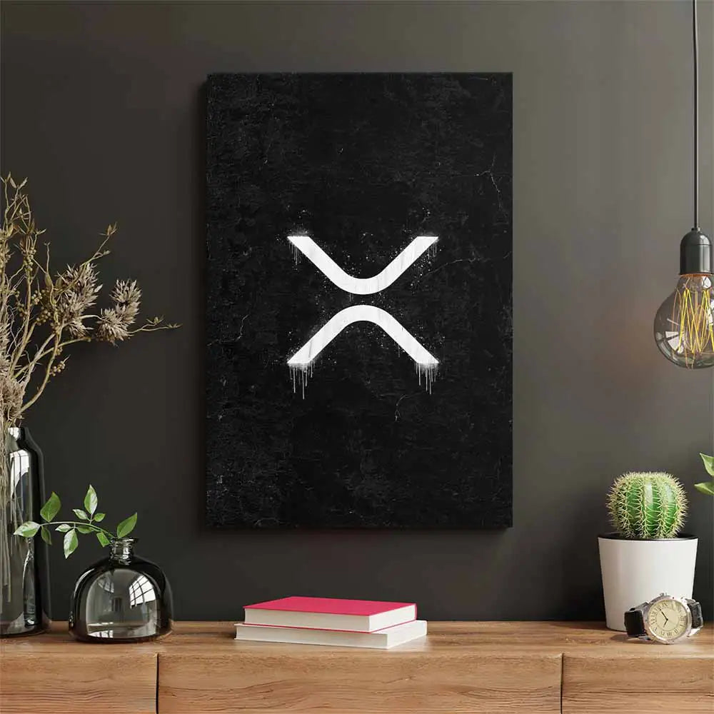 XRP Wall Art with Dark Wall