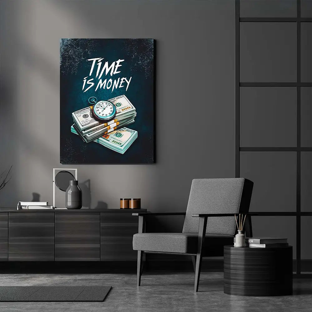 Time is Money Wall with Sofa
